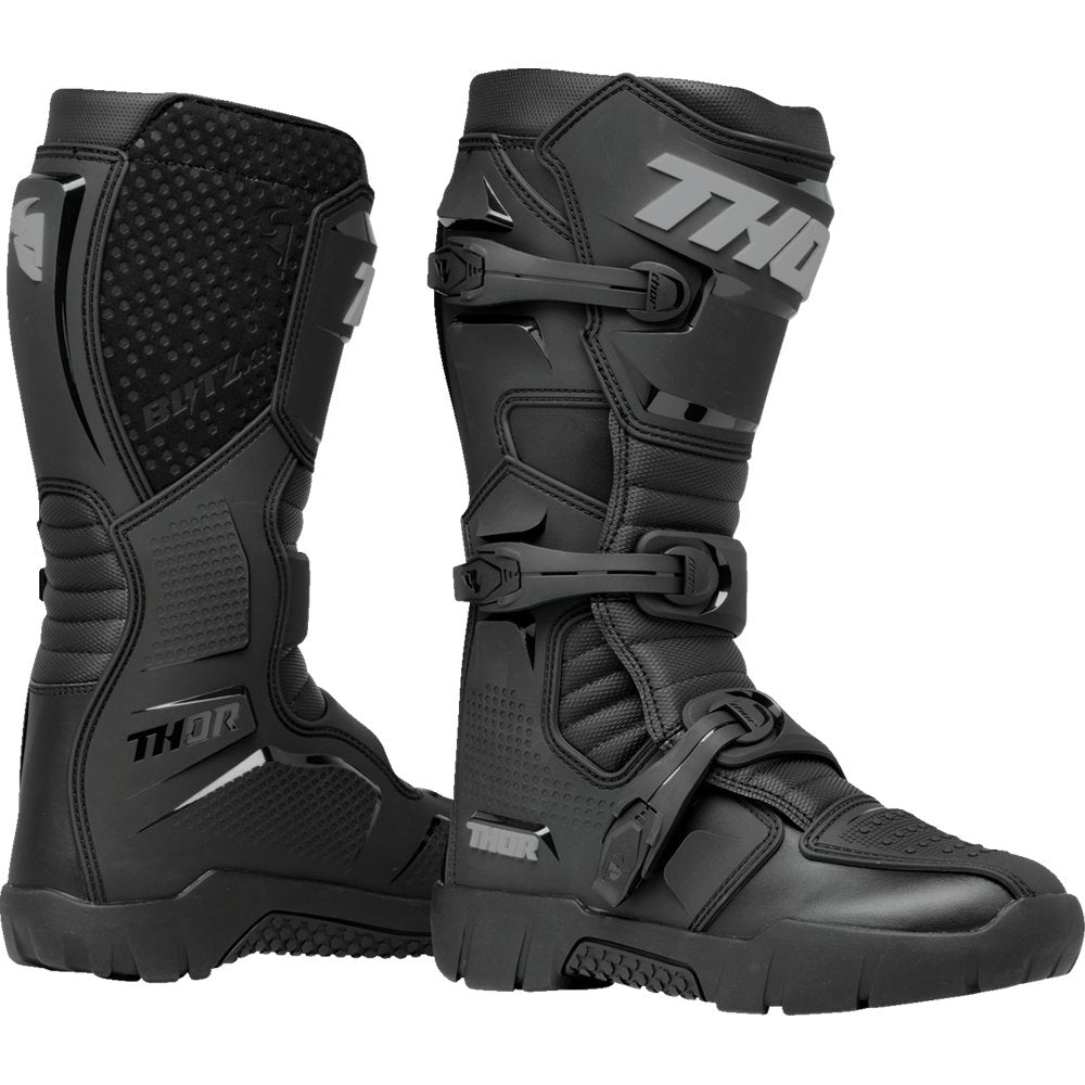 THOR Blitz XR Trail Boots - Black/Gray - US 11 3410-3131