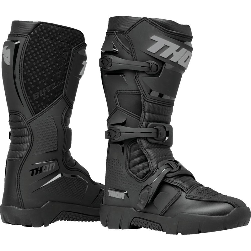 Thor Blitz XR Trail Boots - Black/Gray - US 8 3410-3128