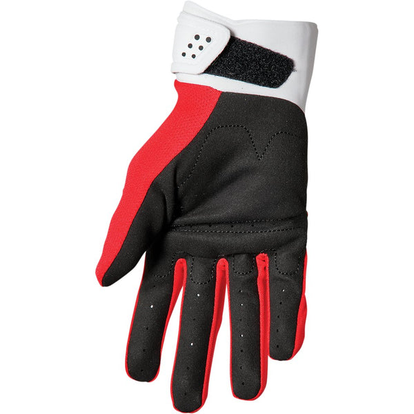 Thor Youth Spectrum Gloves - Red/White - Large 3332-1611