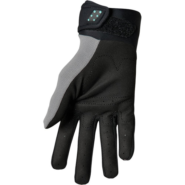 Thor Youth Spectrum Gloves - Gray/Black/Mint - XS 3332-1598