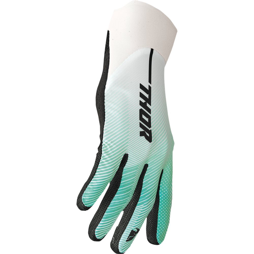 THOR Agile Tech Gloves - White/Teal - Large 3330-7210