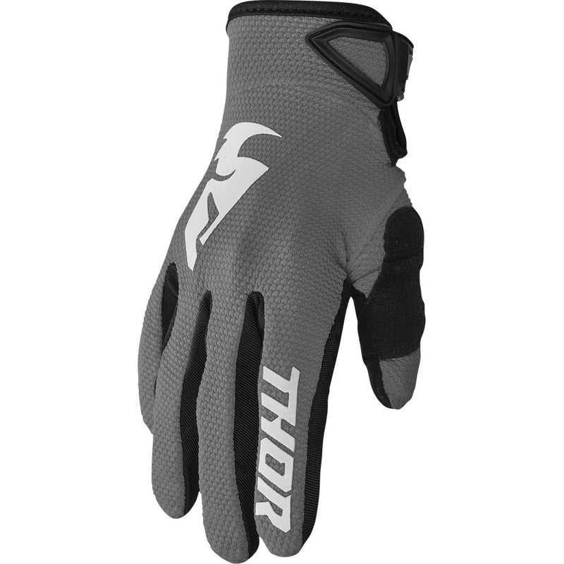 Thor Youth Sector Gloves - Gray/White - Small 3332-1750