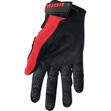 THOR Youth Sector Gloves - Red/White - Medium 3332-1746