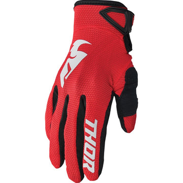 THOR Youth Sector Gloves - Red/White - Small 3332-1745