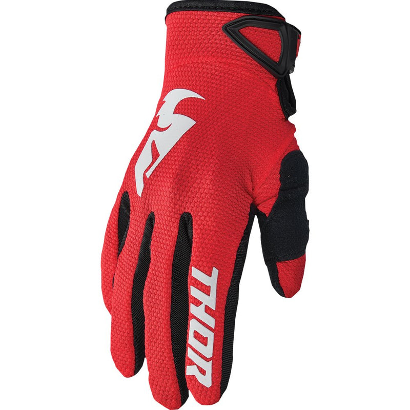 Thor Youth Sector Gloves - Red/White - 2XS 3332-1743