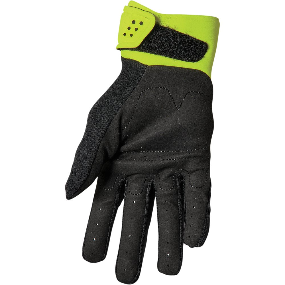 THOR Youth Spectrum Gloves - Black/Acid - Large 3332-1621