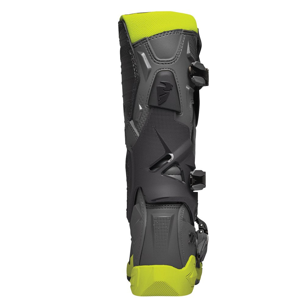 THOR Radial Boots - Gray/Fluorescent Yellow - Size 7 3410-2745