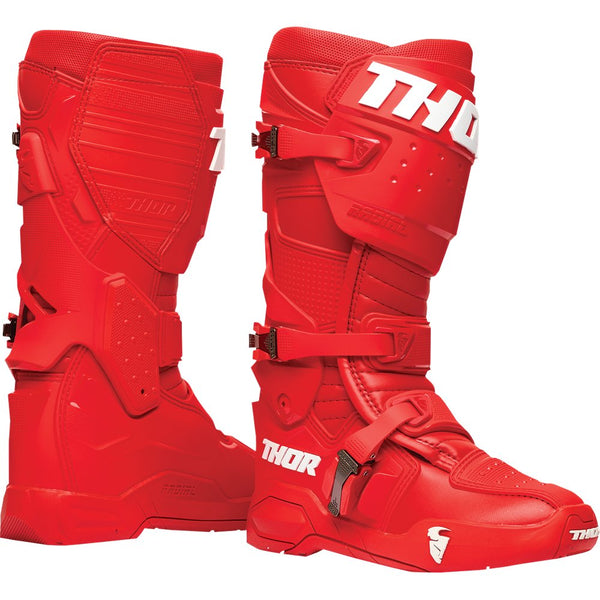 THOR Radial Boots - Red - Size 9 3410-2738
