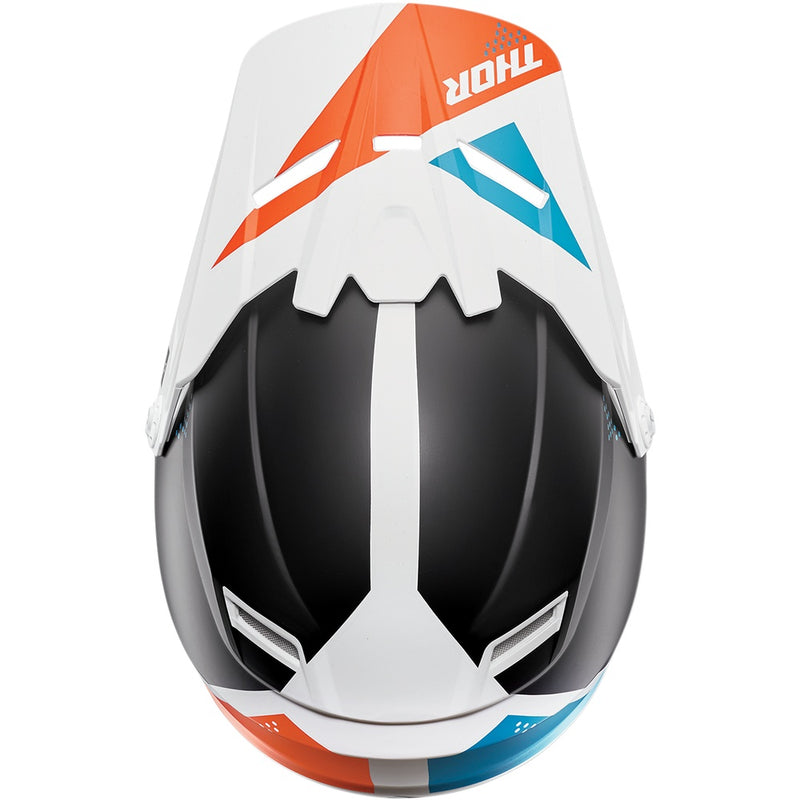 Thor Youth Sector Visor - Blade - White/Aqua 0132-1323