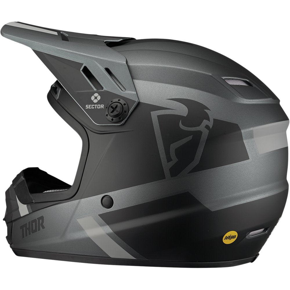 THOR Youth Sector Helmet - Split - MIPS? - Charcoal/Black - Small 0111-1469