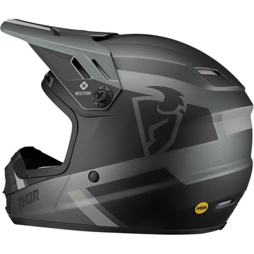THOR Youth Sector Helmet - Split - MIPS? - Charcoal/Black - Small 0111-1469
