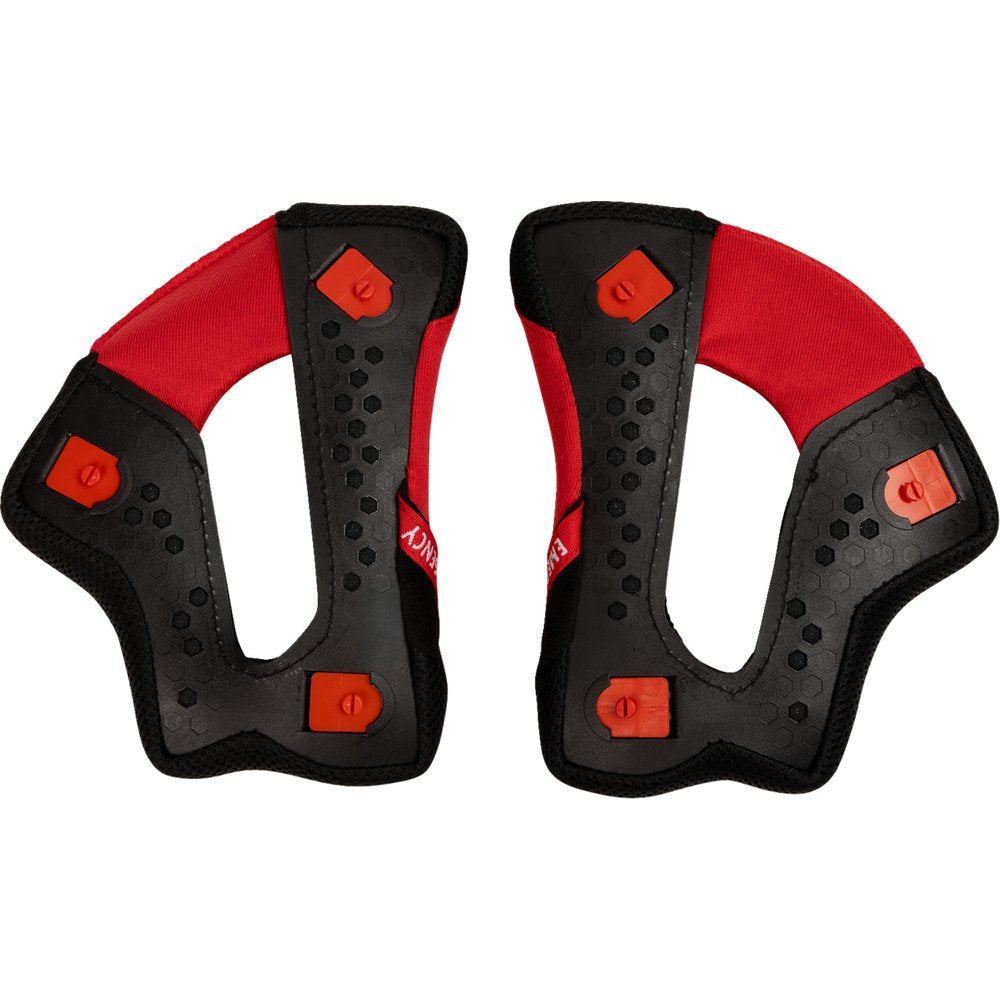 THOR Reflex Sport Cheek Pads - Red/Black - 2XL 0134-4004