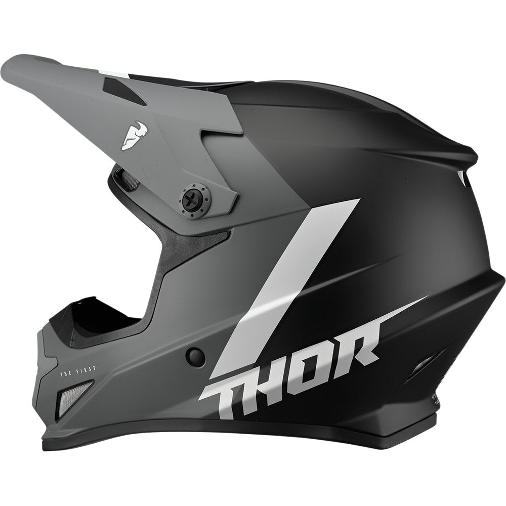 THOR Youth Sector Helmet - Chev - Gray/Black - Medium 0111-1482