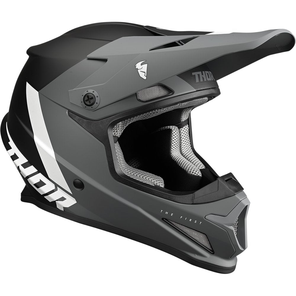 THOR Youth Sector Helmet - Chev - Gray/Black - Small 0111-1481