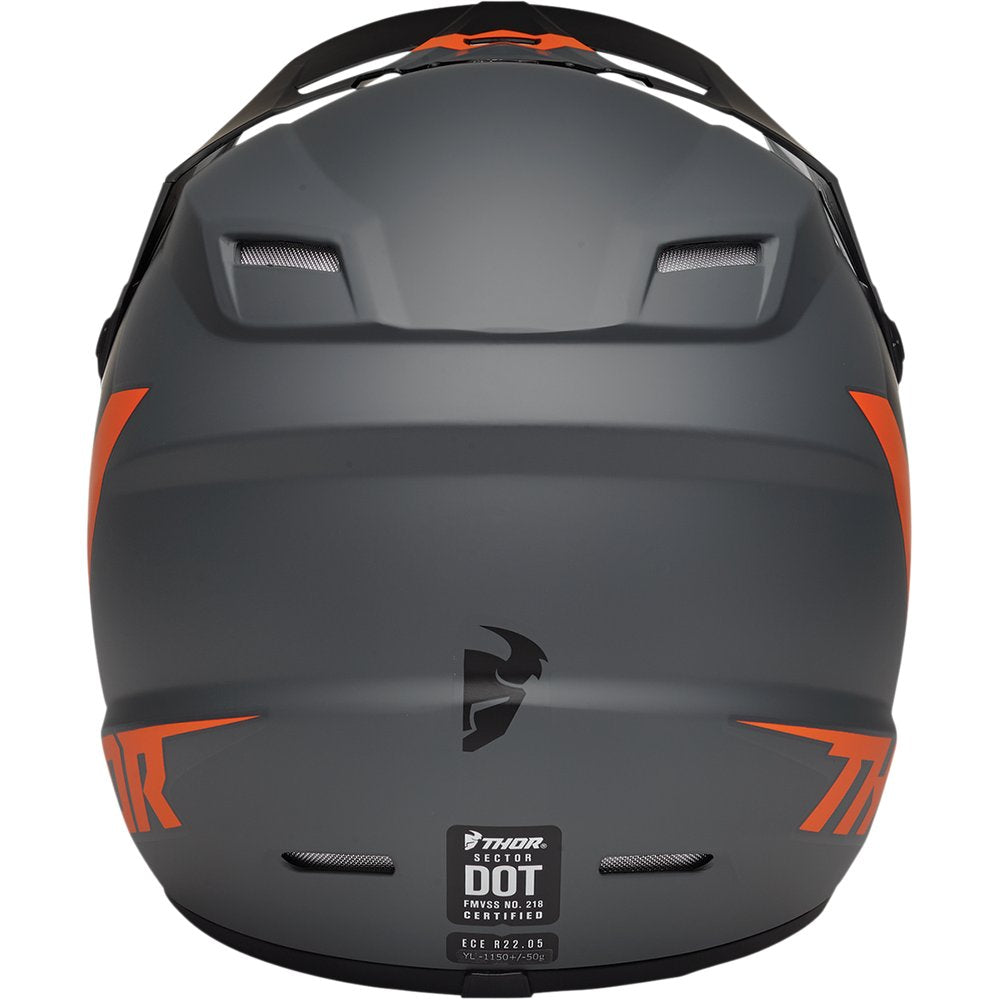 THOR Youth Sector Helmet - Chev - Charcoal/Orange - Medium 0111-1479