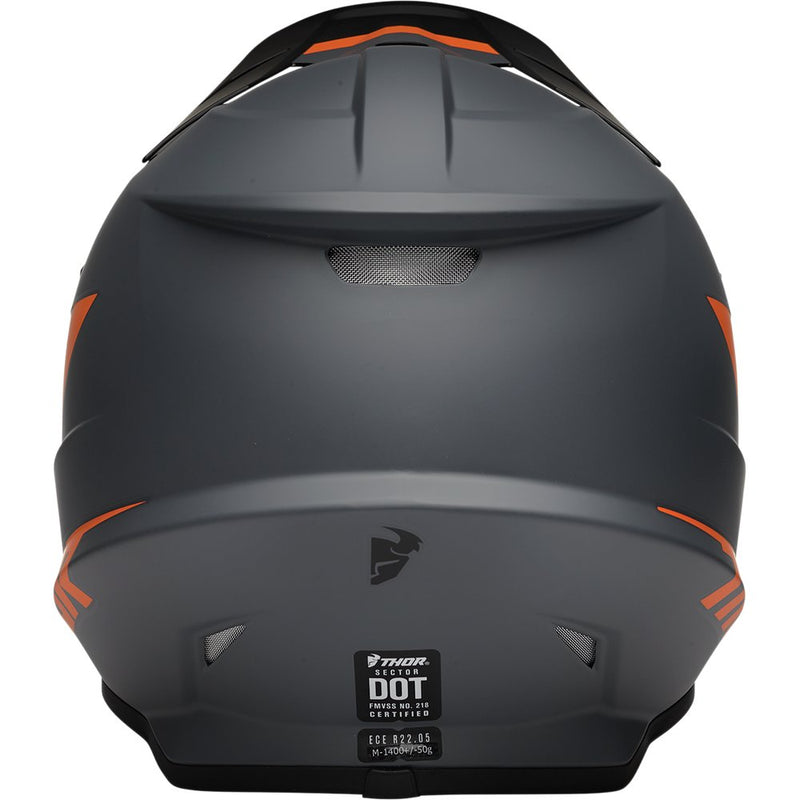 Thor Youth Sector Helmet - Chev - Charcoal/Orange - Small 0111-1478