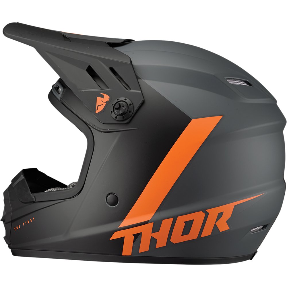 THOR Youth Sector Helmet - Chev - Charcoal/Orange - Small 0111-1478