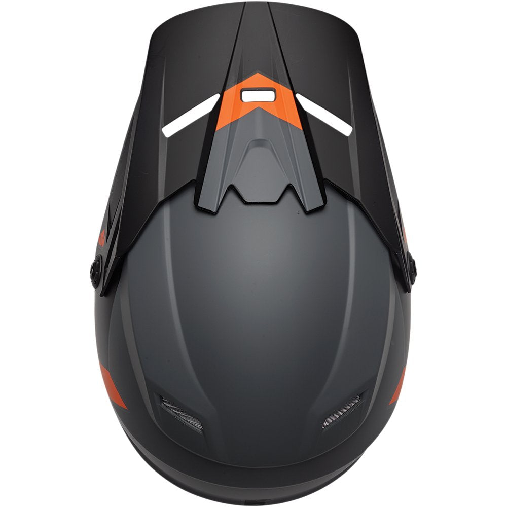 THOR Youth Sector Helmet - Chev - Charcoal/Orange - Small 0111-1478