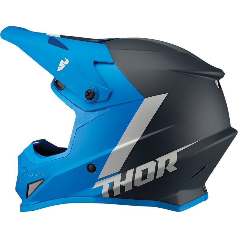 Thor Youth Sector Helmet - Chev - Blue/Light Gray - Medium 0111-1476
