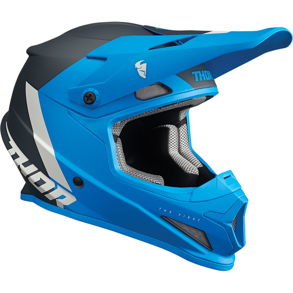 THOR Youth Sector Helmet - Chev - Blue/Light Gray - Medium 0111-1476