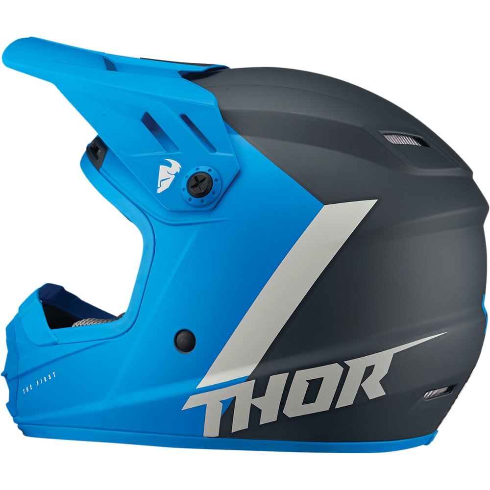 THOR Youth Sector Helmet - Chev - Blue/Light Gray - Medium 0111-1476