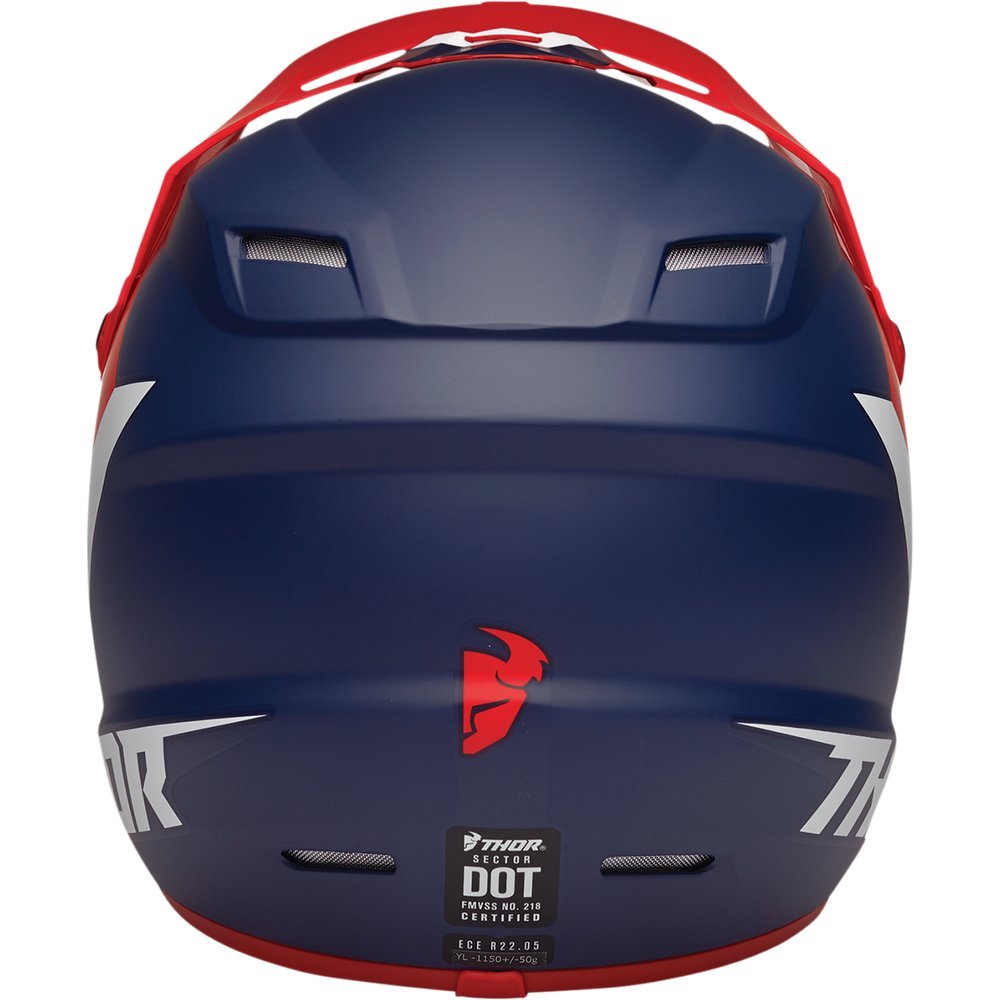 THOR Youth Sector Helmet - Chev - Red/Navy - Small 0111-1472