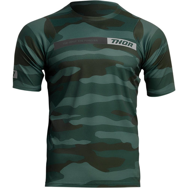 Thor Assist Short-Sleeve Jersey - Camo Green - Medium 5020-0021