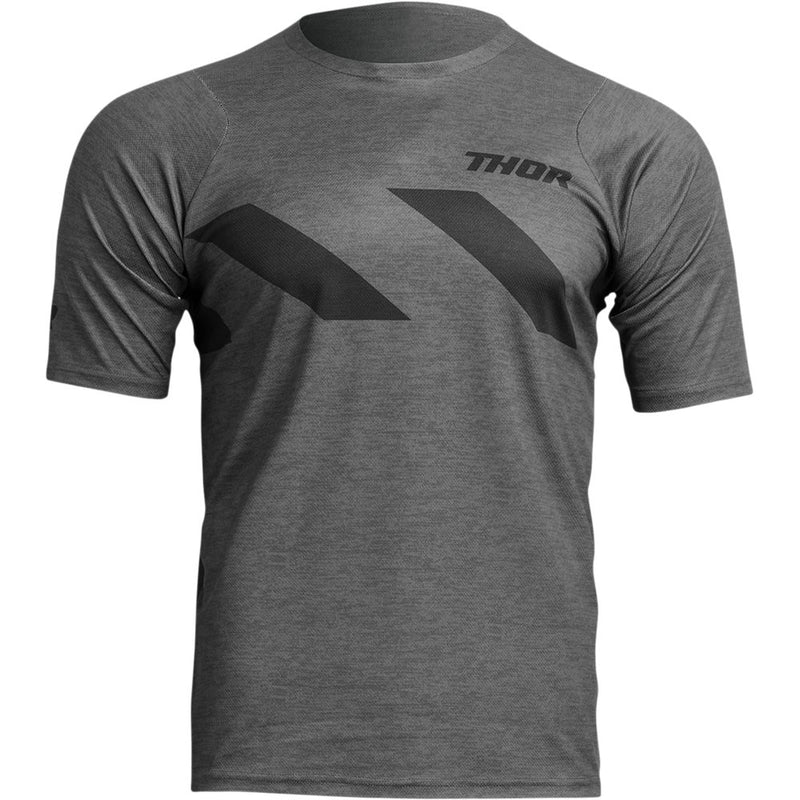 Thor Assist Hazard Short-Sleeve Jersey - Charcoal/Heather - 2XL 5020-0012