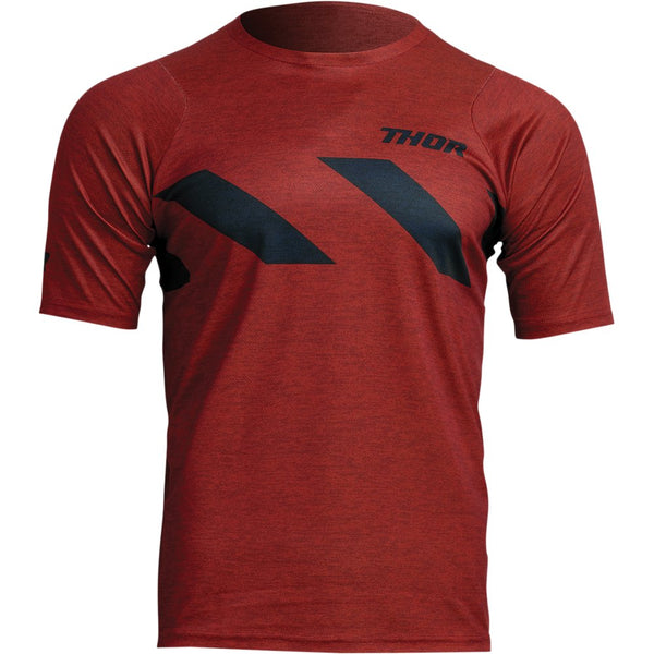 Thor Assist Hazard Short-Sleeve Jersey - Brick/Heather - Large 5020-0004