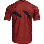 Thor Assist Hazard Short-Sleeve Jersey - Brick/Heather - Medium 5020-0003
