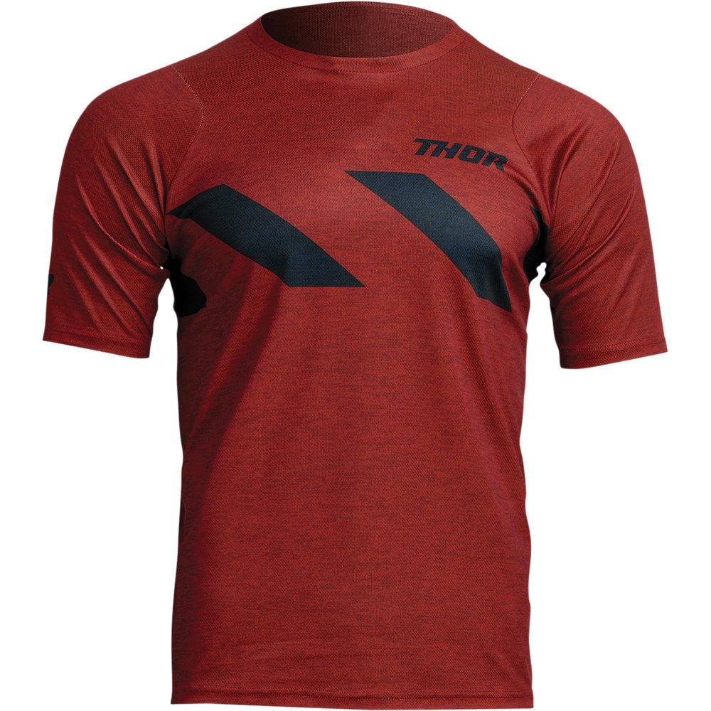 THOR Assist Hazard Short-Sleeve Jersey - Brick/Heather - Small 5020-0002
