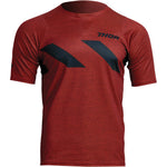 Thor Assist Hazard Short-Sleeve Jersey - Brick/Heather - XS 5020-0001