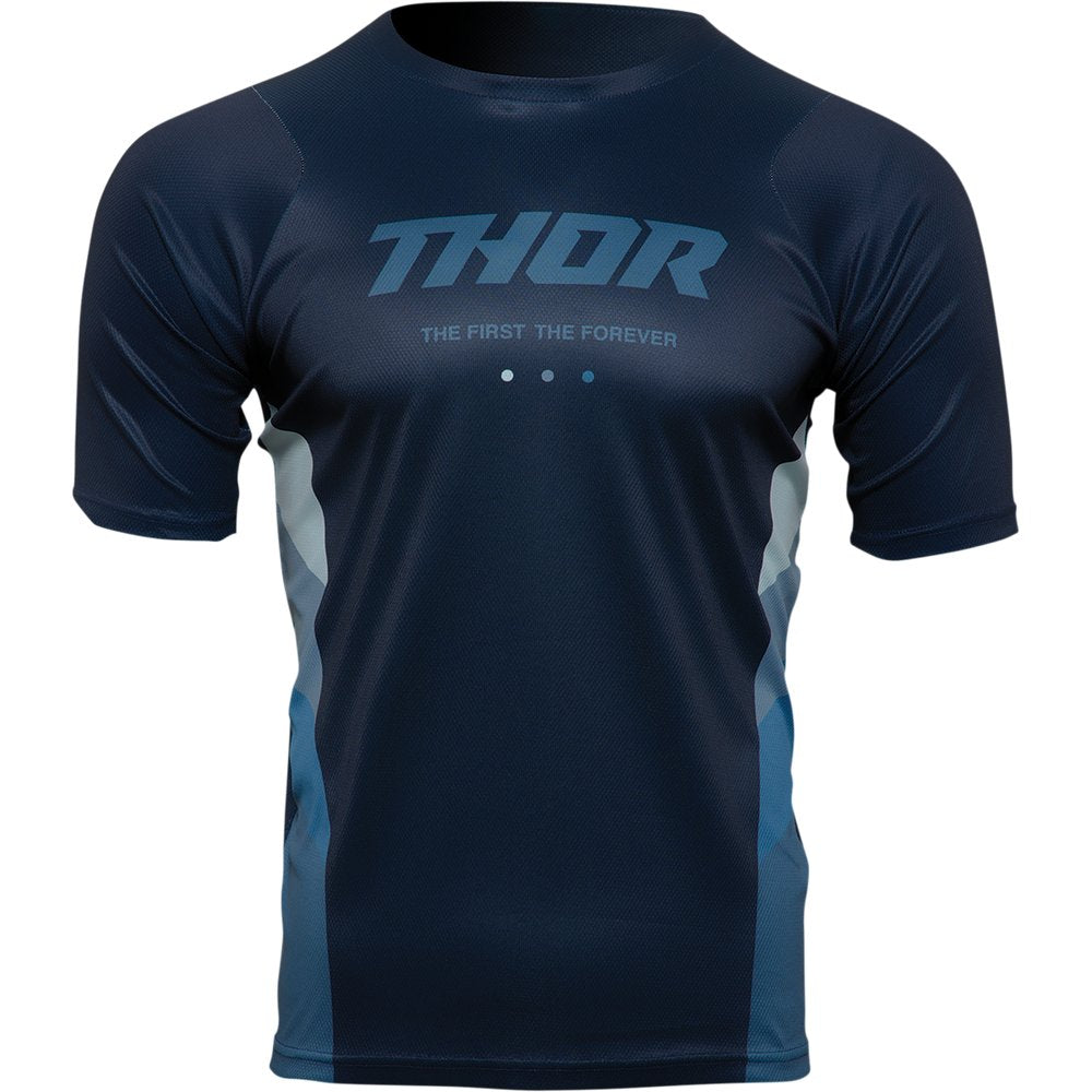 THOR Assist React Short-Sleeve Jersey - Midnight/Teal - XS 5120-0180