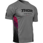 THOR Assist React Short-Sleeve Jersey - Gray/Purple - Medium 5120-0176