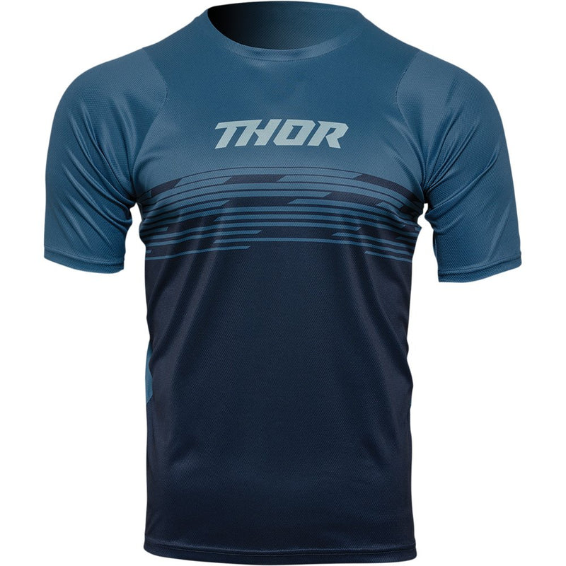 Thor Assist Shiver Short-Sleeve Jersey - Teal/Midnight - XS 5120-0162
