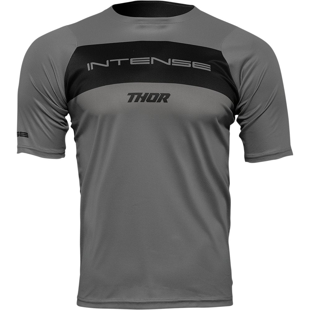 THOR Intense Assist Dart Short-Sleeve Jersey - Gray/Black - Large 5120-0159