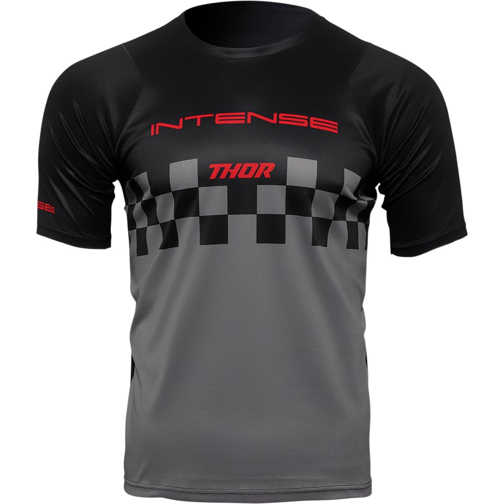 THOR Intense Assist Chex Short-Sleeve Jersey - Black/Gray - Small 5120-0145
