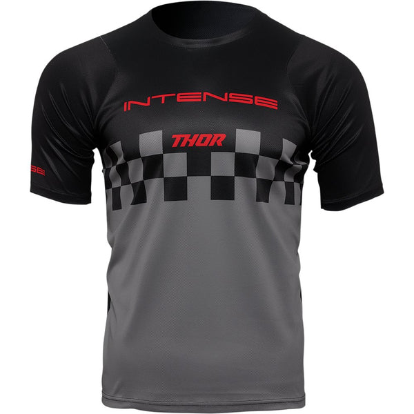 Thor Intense Assist Chex Short-Sleeve Jersey - Black/Gray - Small 5120-0145