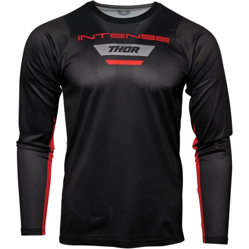 THOR Intense MTB Long-Sleeve Jersey - Black/Heather Gray - XS 5120-0062