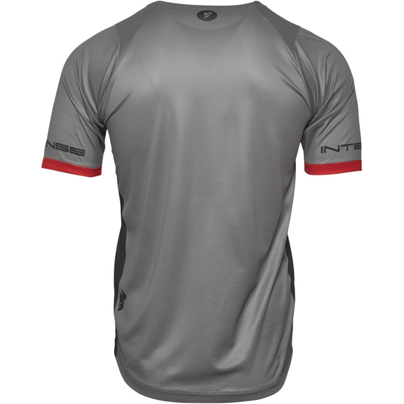 Thor Intense Team Short-Sleeve Jersey - Black/Heather Gray - Large 5120-0059