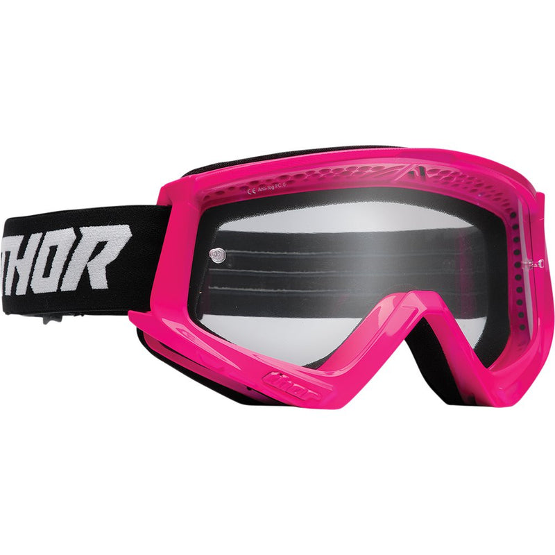 Thor Youth Combat Goggles - Racer - Flo Pink/Black 2601-3051