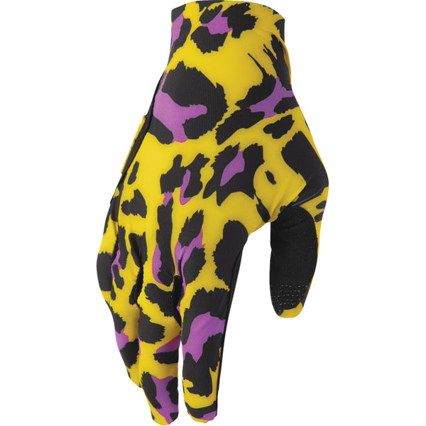 Thor Sportmode Cheetah Gloves - Yellow/Purple - XL 3330-8577