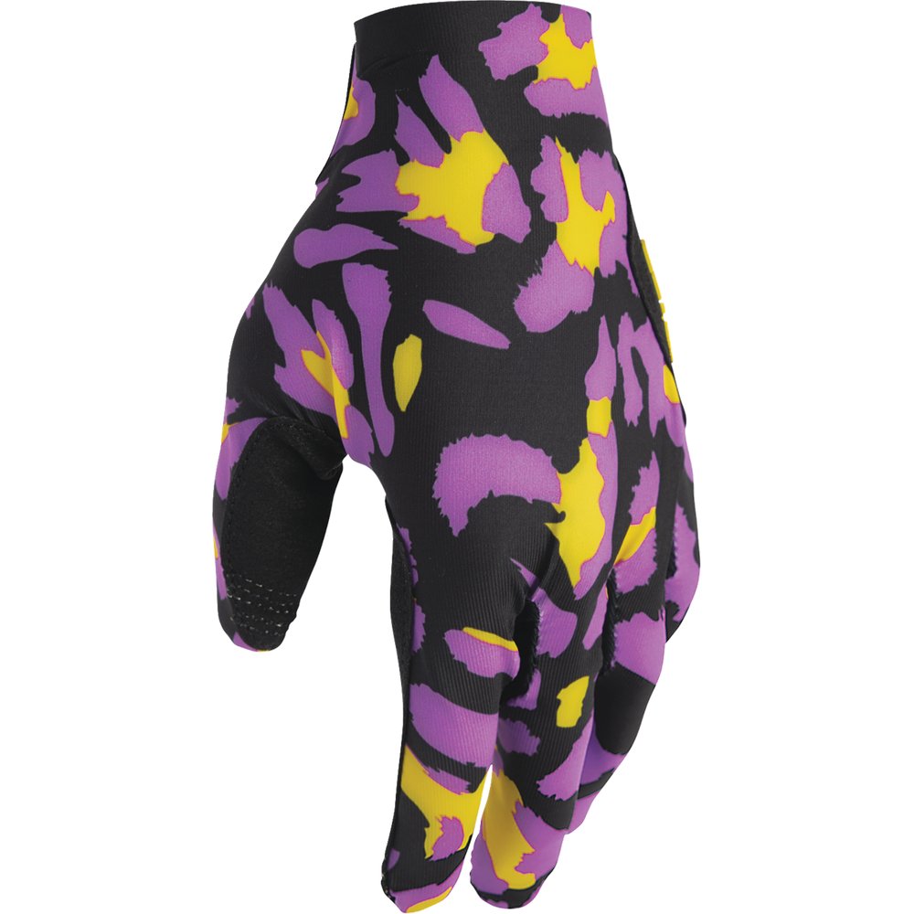 THOR Sportmode Cheetah Gloves - Yellow/Purple - Large 3330-8576