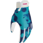 Thor Launchmode Bleach Gloves - White/Aqua - XS 3330-8325