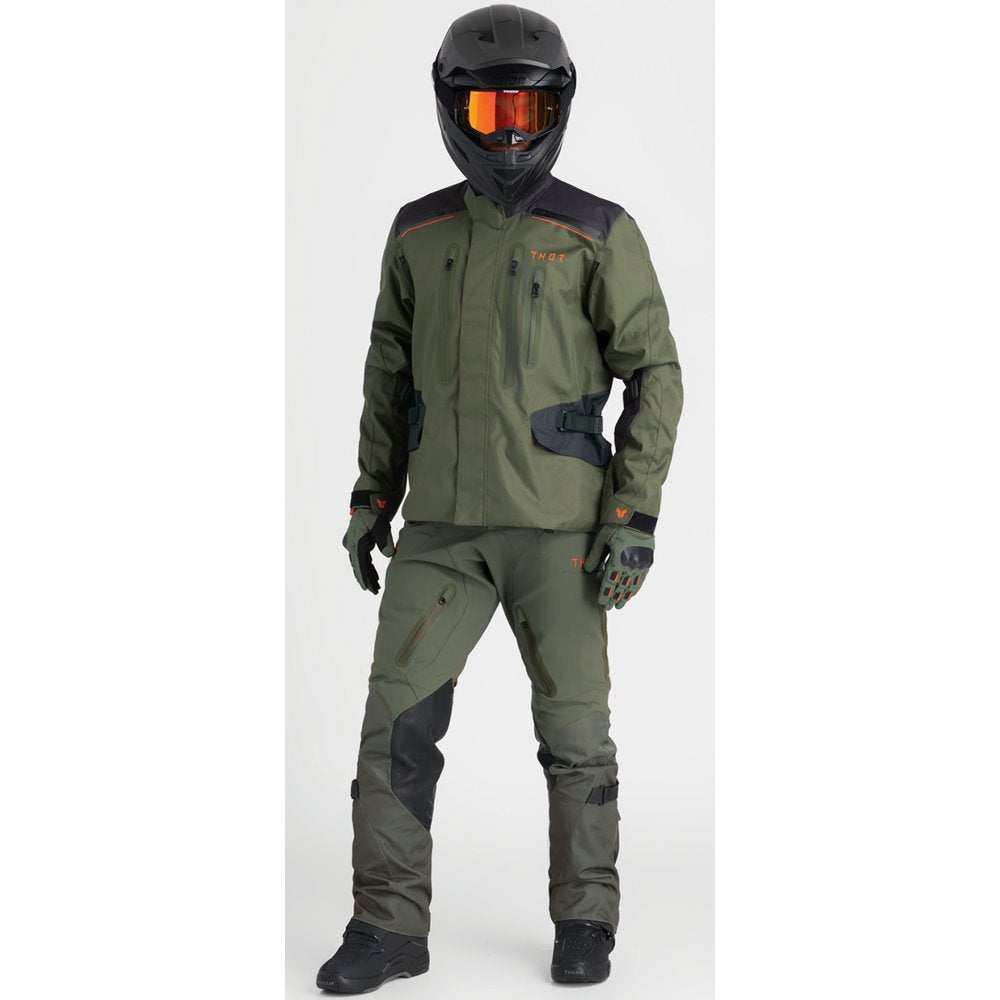 THOR Range Gloves - Army/Orange - Small 3330-8264