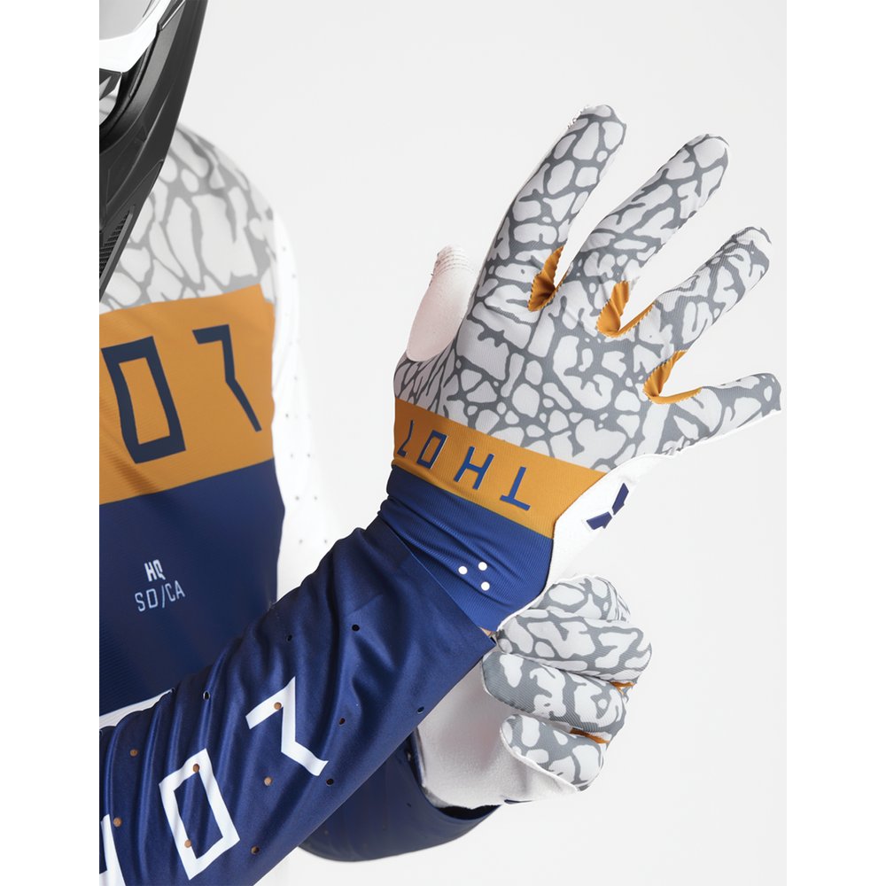 THOR Sportmode Bravo Gloves - Navy/Copper - 2XL 3330-8241