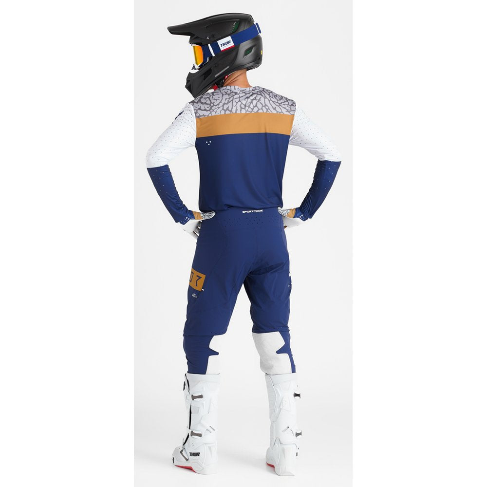 THOR Sportmode Bravo Gloves - Navy/Copper - XS 3330-8236