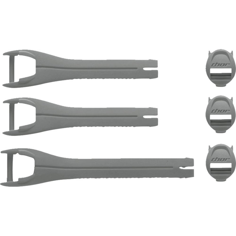 Thor Youth Blitz XR Boots Strap Kit - Gray/Charcoal 3430-1047