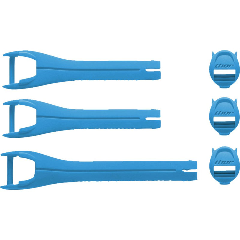 Thor Youth Blitz XR Boots Strap Kit - Blue/Black 3430-1044