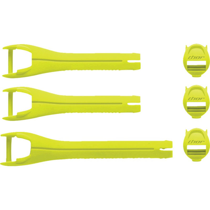 Thor Youth Blitz XR Boots Strap Kit - Acid/Black 3430-1042